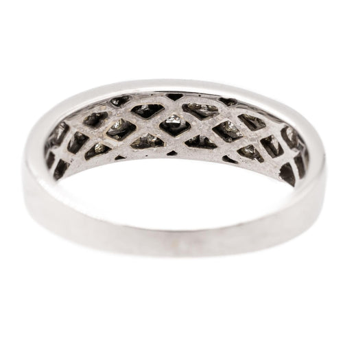 Bague 50 Bague Bandeau Or blanc Diamant 58 Facettes 2313082CN