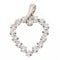 Pendentif Pendentif cœur en or blanc 18 carats et diamants 58 Facettes 2315026CN