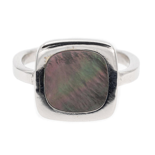 Bague 53 Dinh Van Bague Impression Or blanc Nacre 58 Facettes 2324756CN
