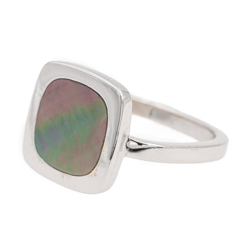 Bague 53 Dinh Van Impression - Bague en or blanc 18 carats et nacre 58 Facettes 2324756CN
