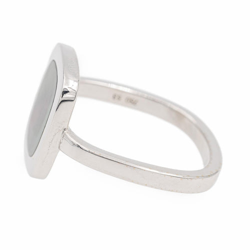 Bague 53 Dinh Van Bague Impression Or blanc Nacre 58 Facettes 2324756CN