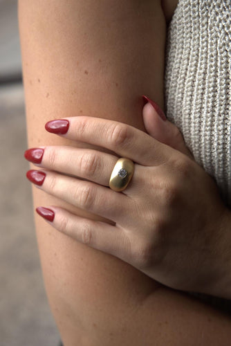 Bague 53 Bague solitaire en or jaune 18 carats avec diamant 58 Facettes 2328285CN
