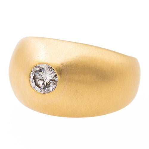 Bague 53 Bague solitaire en or jaune 18 carats avec diamant 58 Facettes 2328285CN