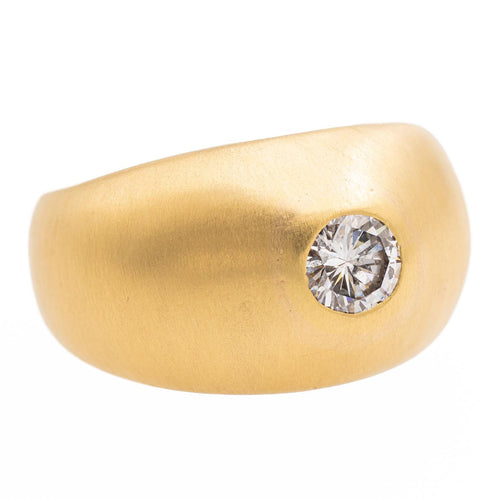 Bague 53 Bague solitaire en or jaune 18 carats avec diamant 58 Facettes 2328285CN