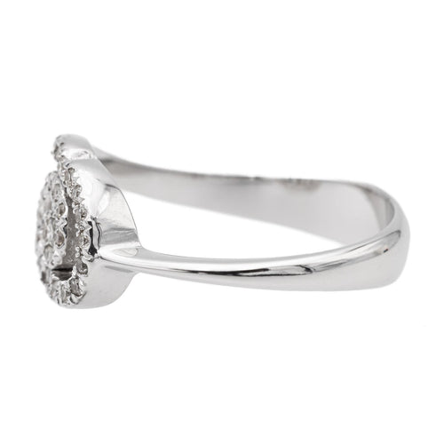 Bague 54 Bague Or blanc Diamant 58 Facettes 2328932CN