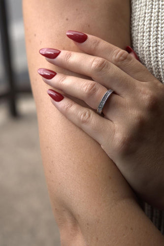 Bague 50 Alliance américaine - Bague en or blanc 18 carats et diamants 58 Facettes 2328937CN