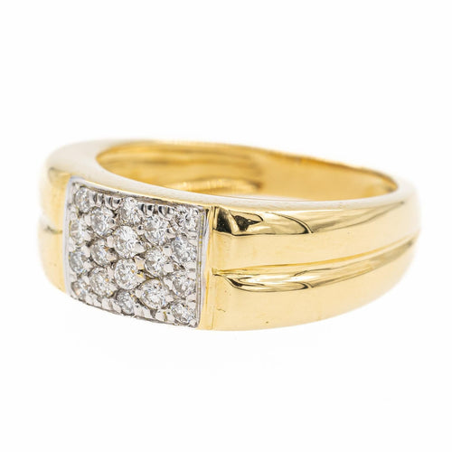 Bague 54 Bague Or jaune, Or blanc Diamant 58 Facettes 2329030CN