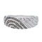 Bague 54 Bague en or blanc 18 carats sertie de diamants bruns et blancs 58 Facettes 2329117CN