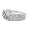 Bague 54 Bague en or blanc 18 carats sertie de diamants bruns et blancs 58 Facettes 2329117CN