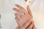 Bague 53 Bague style Art déco en platine et diamants 58 Facettes 23331-26267