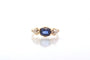Bague 53 Bague en or jaune 18k avec saphir et diamants 58 Facettes 23334