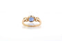 Bague 53 Bague en or jaune 18k avec saphir et diamants 58 Facettes 23334