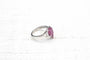 Bague 53 Bague en or blanc 18k avec tourmaline poire et diamants 58 Facettes 23351