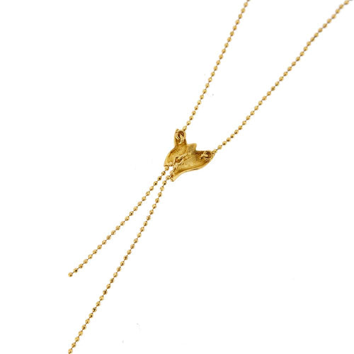 Collier Collier animalier - Pendentif papillon en or jaune 18 kt 58 Facettes 23414
