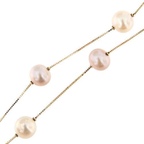 Collier Nimei - Collier de perles d’eau douce en or jaune 18 carats 58 Facettes 23456