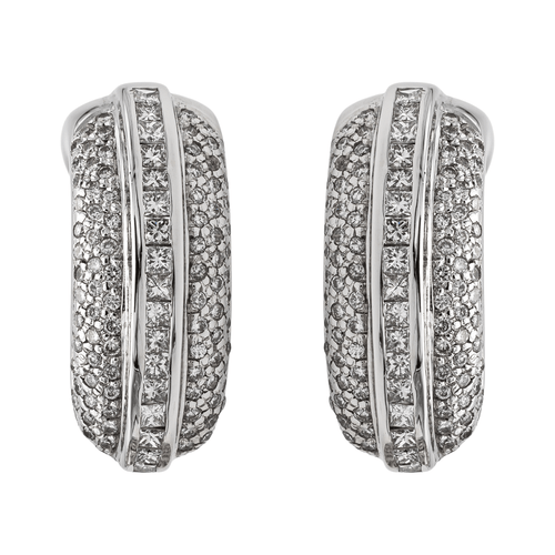 Boucles d'oreilles Boucles d'oreilles Or blanc Diamant 58 Facettes 2353173CN