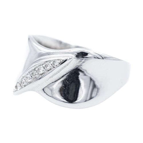 Bague 53 Bague en or blanc 18 carats sertie de diamants taille brillant 58 Facettes 2360821CN