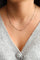 Collier Collier cœurs en or blanc 18 carats 58 Facettes 2360825CN