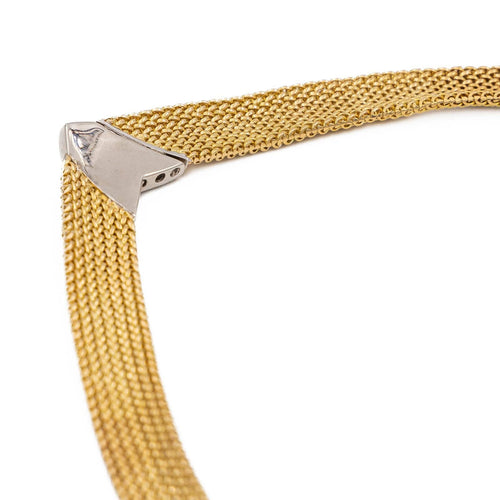 Collier Collier Or jaune, Or blanc Diamant 58 Facettes 2360828CN