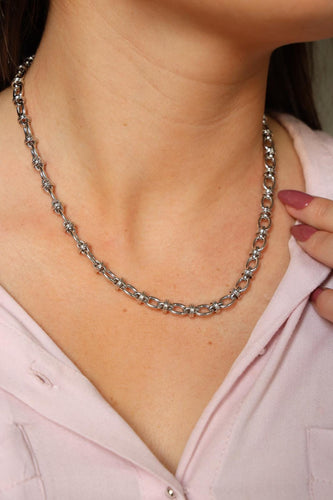 Collier Collier Or blanc 58 Facettes 2360829CN