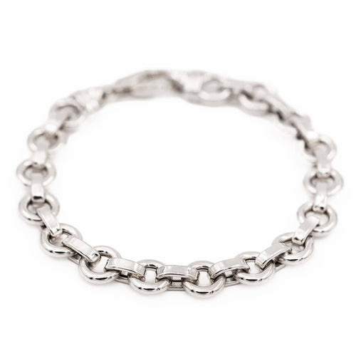 Bracelet Bracelet Maille jaseron Or blanc 58 Facettes 2360830CN