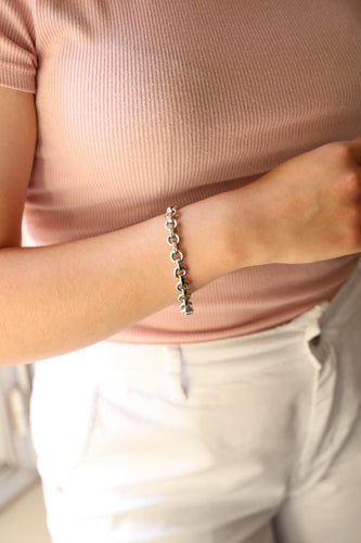 Bracelet Bracelet Maille jaseron Or blanc 58 Facettes 2360830CN