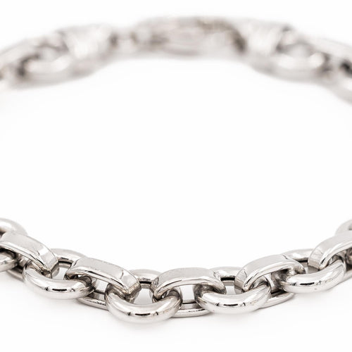 Bracelet Bracelet Maille jaseron Or blanc 58 Facettes 2360830CN