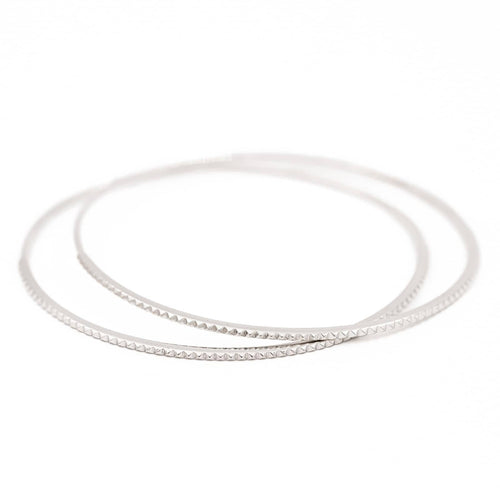 Bracelet Bracelet jonc en or blanc 18 carats (750) 58 Facettes 2360853CN