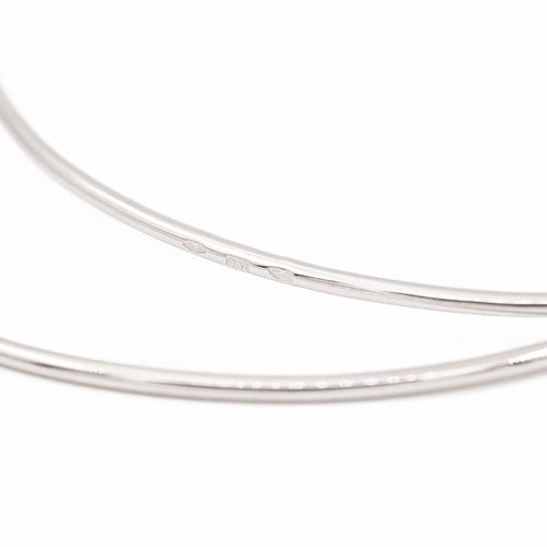 Bracelet Bracelet jonc en or blanc 18 carats (750) 58 Facettes 2360853CN
