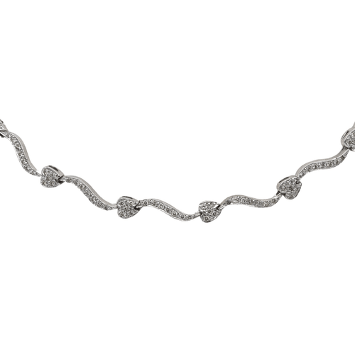 Collier Collier Or blanc Diamant 58 Facettes 2363223CN