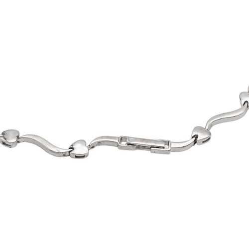 Collier Collier Or blanc Diamant 58 Facettes 2363223CN