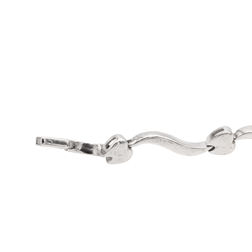 Collier Collier en or blanc 18 carats serti de diamants 58 Facettes 2363223CN