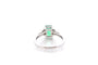 Bague 54 Bague émeraude 1,40 ct et diamants en or blanc 18k 58 Facettes 23713-26635