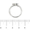 Bague 54 Bague cœur en or blanc 18 ct et diamants 58 Facettes 23750