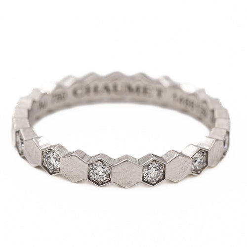 Bague 46 Chaumet Bague Alliance Bee my Love Or blanc Diamant 58 Facettes 2381950CN