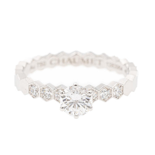 Bague 46 Chaumet Bee my Love - Bague solitaire en or blanc et diamants 58 Facettes 2381951CN