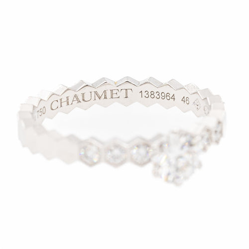 Bague 46 Chaumet Bague Solitaire Bee my Love Or blanc Diamant 58 Facettes 2381951CN