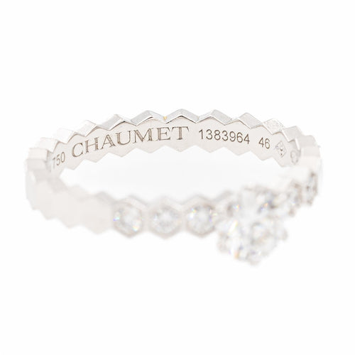 Bague 46 Chaumet Bee my Love - Bague solitaire en or blanc et diamants 58 Facettes 2381951CN