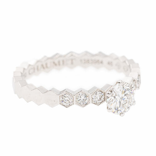 Bague 46 Chaumet Bague Solitaire Bee my Love Or blanc Diamant 58 Facettes 2381951CN