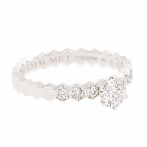 Bague 46 Chaumet Bee my Love - Bague solitaire en or blanc et diamants 58 Facettes 2381951CN