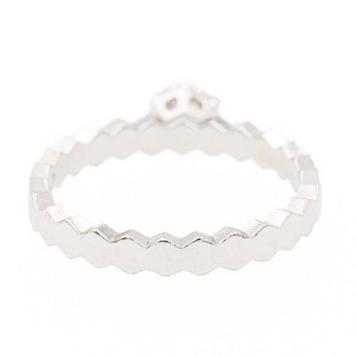 Bague 46 Chaumet Bague Solitaire Bee my Love Or blanc Diamant 58 Facettes 2381951CN