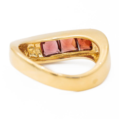 Bague 51 Bague Or jaune Grenat 58 Facettes 2381956CN