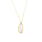 Collier Collier - Double pendentif ovale en or jaune et or blanc 18 carats 58 Facettes 23921