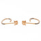 Boucles d'oreilles Ginette NY Boucles d'oreilles Ellipse black diamond hoops Or rose Diamant 58 Facettes 2394631CN