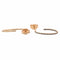 Boucles d'oreilles Ginette NY Ellipse - Boucles d'oreilles créoles en or rose et diamants noirs 58 Facettes 2394631CN