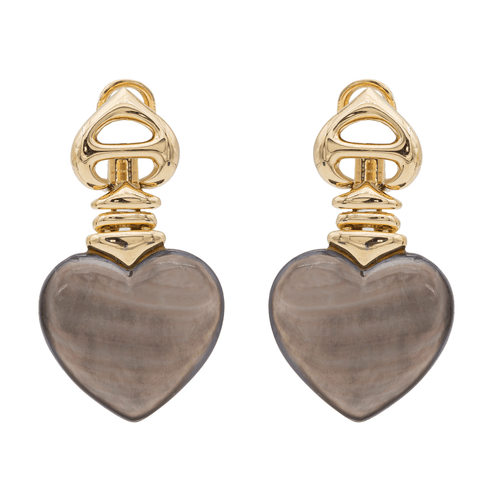 Boucles d'oreilles Boucles d'oreilles Coeur Or jaune Nacre 58 Facettes 2396036CN