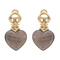 Boucles d'oreilles Boucles d’oreilles cœur en or jaune 18 carats et nacre 58 Facettes 2396036CN