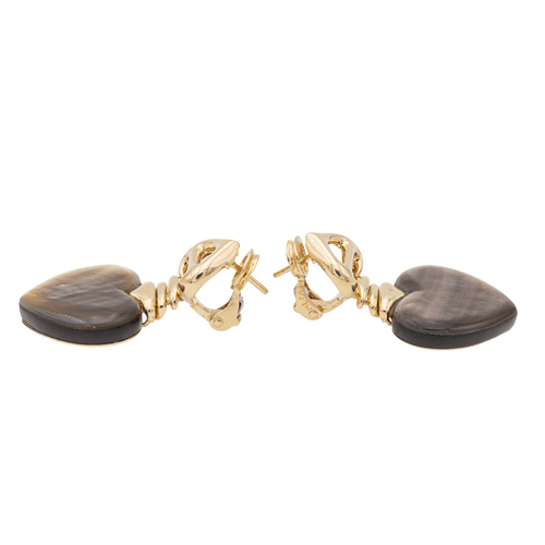 Boucles d'oreilles Boucles d'oreilles Coeur Or jaune Nacre 58 Facettes 2396036CN