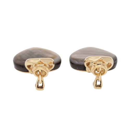 Boucles d'oreilles Boucles d’oreilles cœur en or jaune 18 carats et nacre 58 Facettes 2396036CN