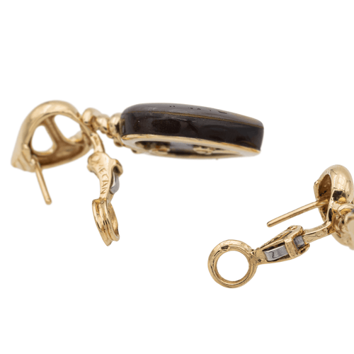 Boucles d'oreilles Boucles d’oreilles cœur en or jaune 18 carats et nacre 58 Facettes 2396036CN